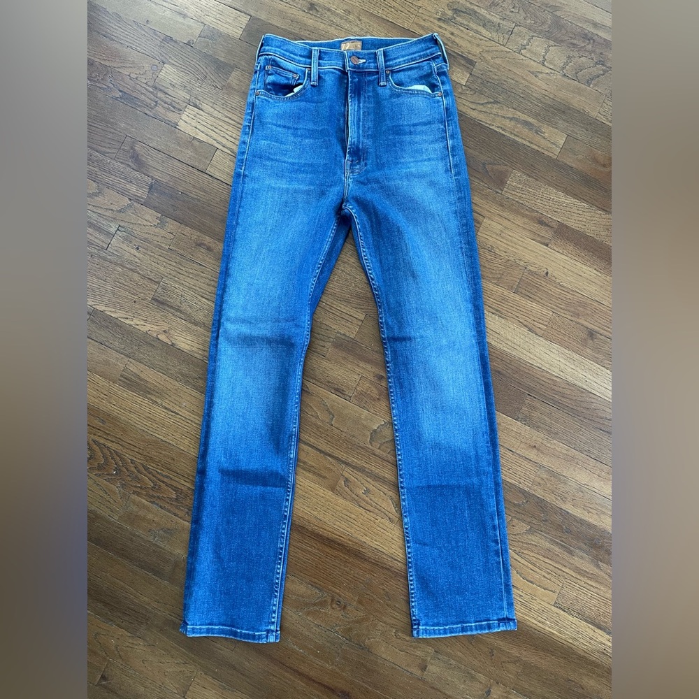 MOTHER Women’s Blue Straight Jeans